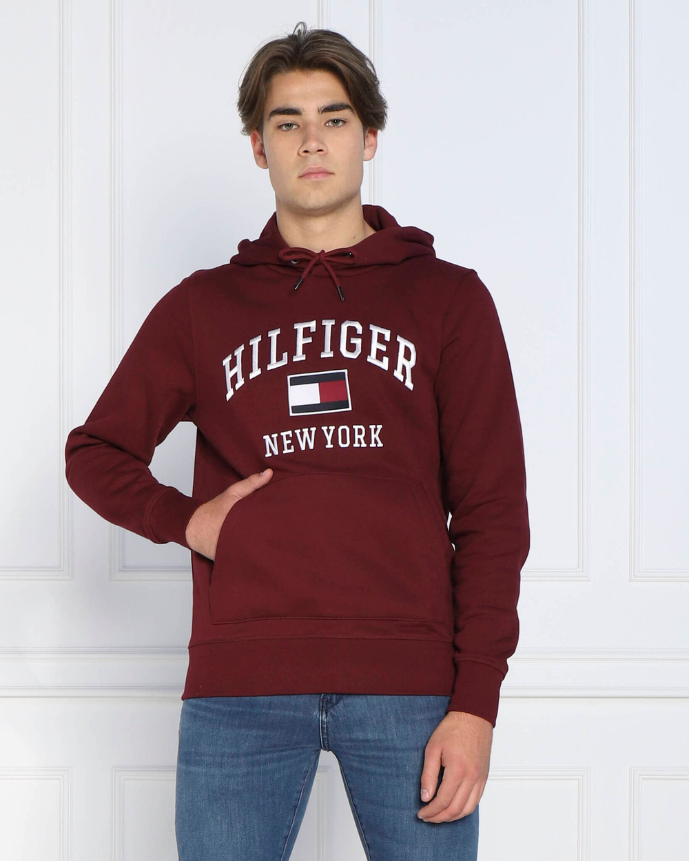 Худи modern Tommy Hilfiger - бордовый(MW0MW28173)