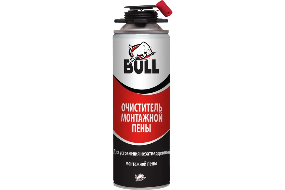 Очиститель монтажной пены 500 мл BULL