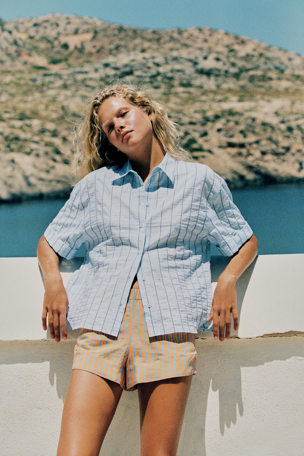 РУБАШКА ОВЕРСАЙЗ В ПОЛОСКУ — ZARA