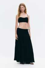 Юбка с сборками и гофрировкой - H&M