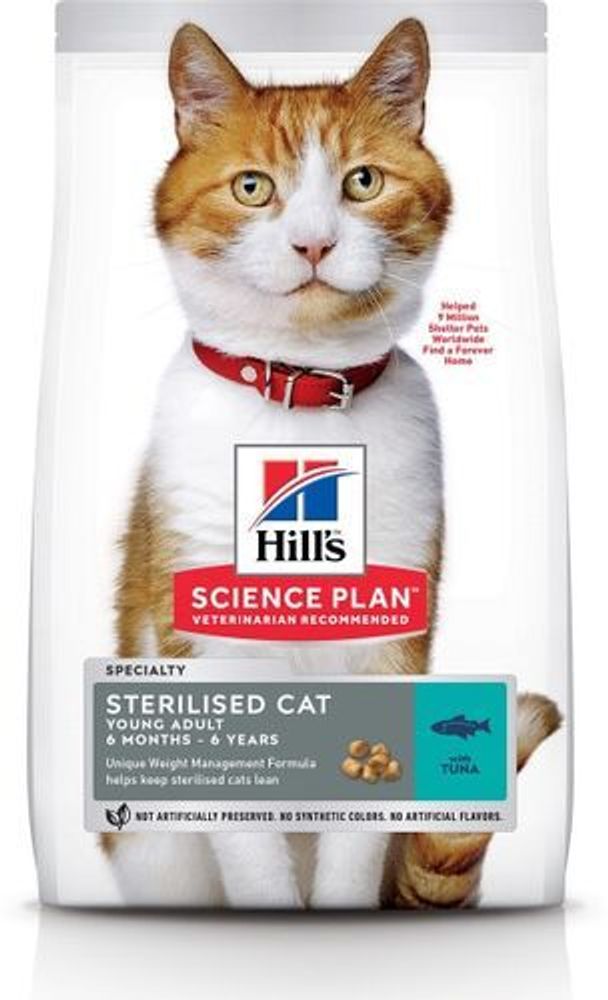 Сухой корм Hill's Science Plan для молодых стерилизованных кошек и кастрированных котов , с тунцом 1 Сухой корм Hill's Science Plan для молодых стерилизованных кошек и кастрированных котов , с тунцом 1