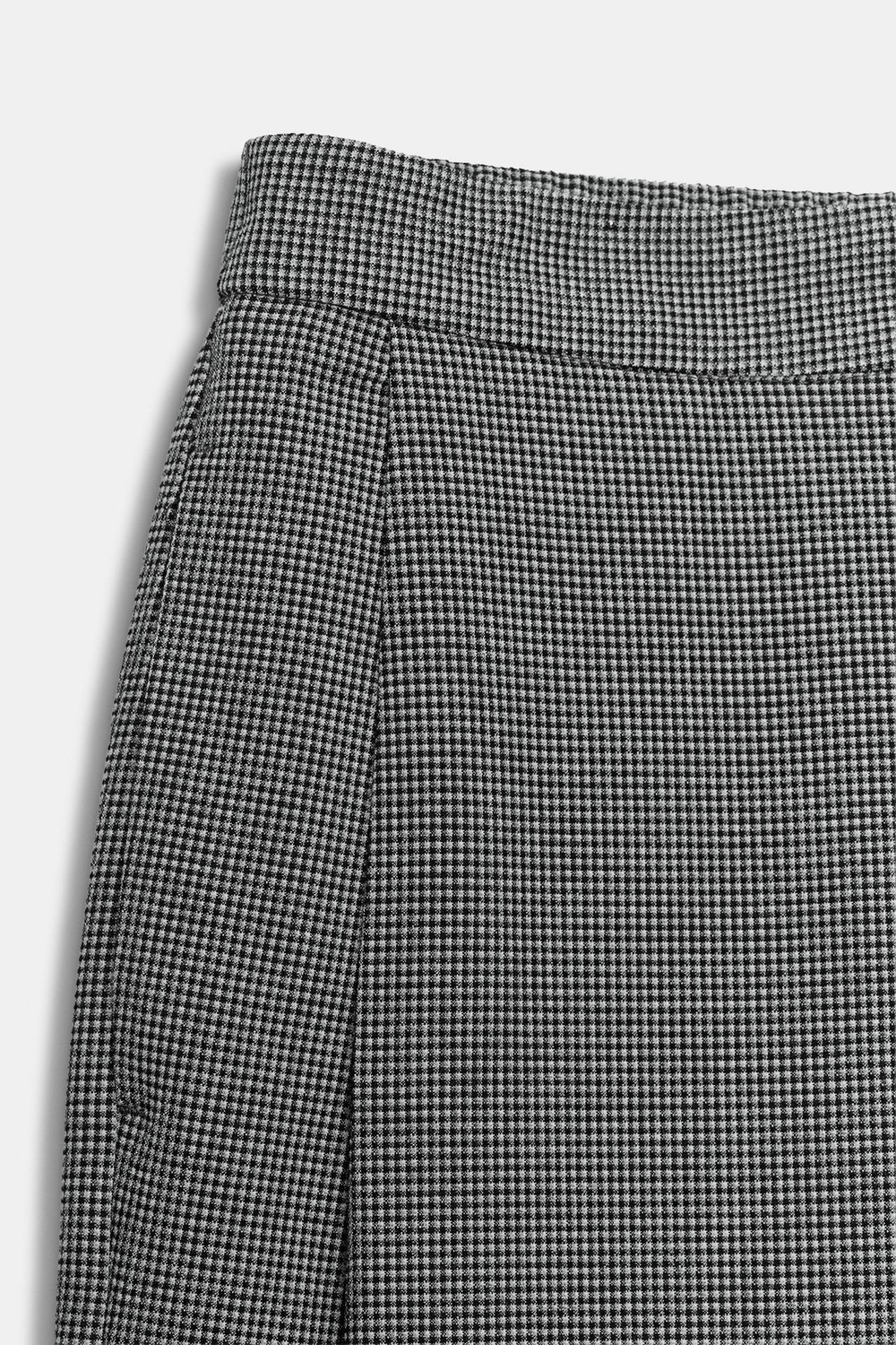ZARA БРЮКИ BARREL СО СКЛАДКАМИ, ЧЕРНЫЙ/ЭКРЮ
