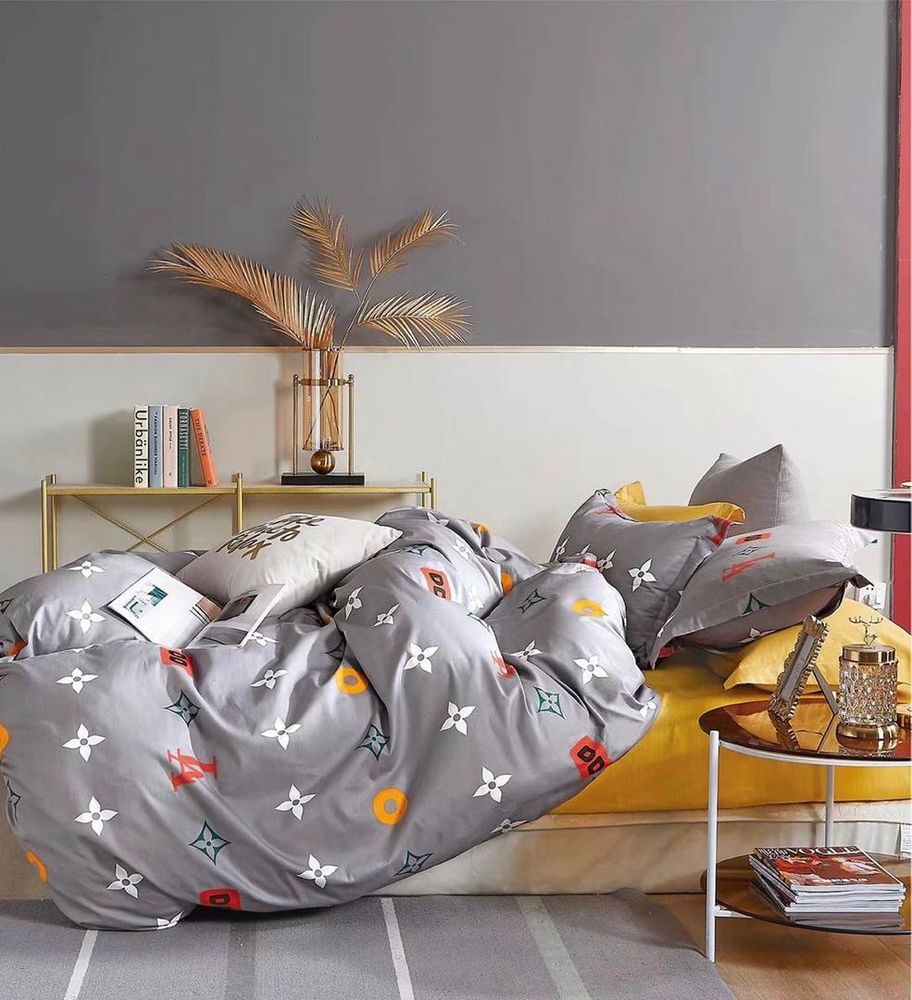 Постельное белье ZEPHYR HOME 1.5 Полуторка Сатин Серый