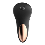 Чёрный вибромассажер 5см в трусики Satisfyer Little Secret