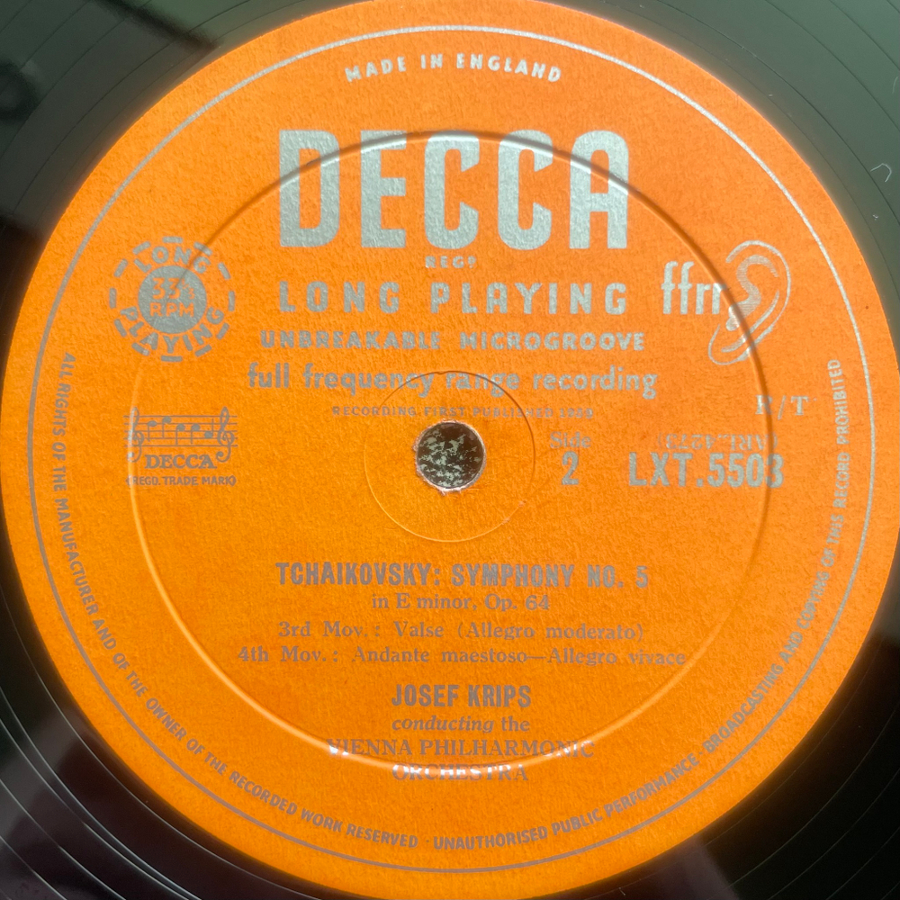 Чайковский - Симфония № 5 (Англия 1959г.)