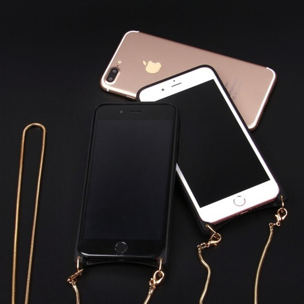 Чехол c цепочкой для iPhone 7 Plus/8 Plus, 010792 Черный
