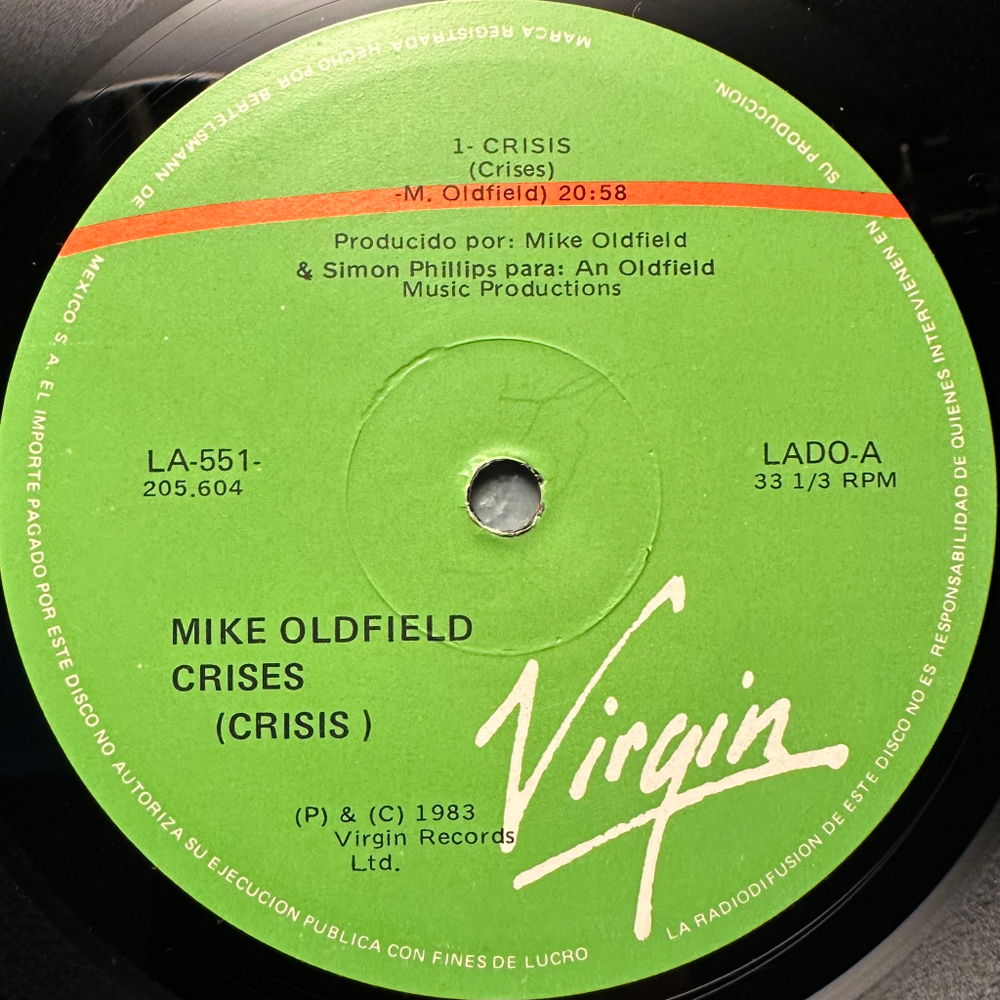 Mike Oldfield - Crises (Мексика 1983г.)