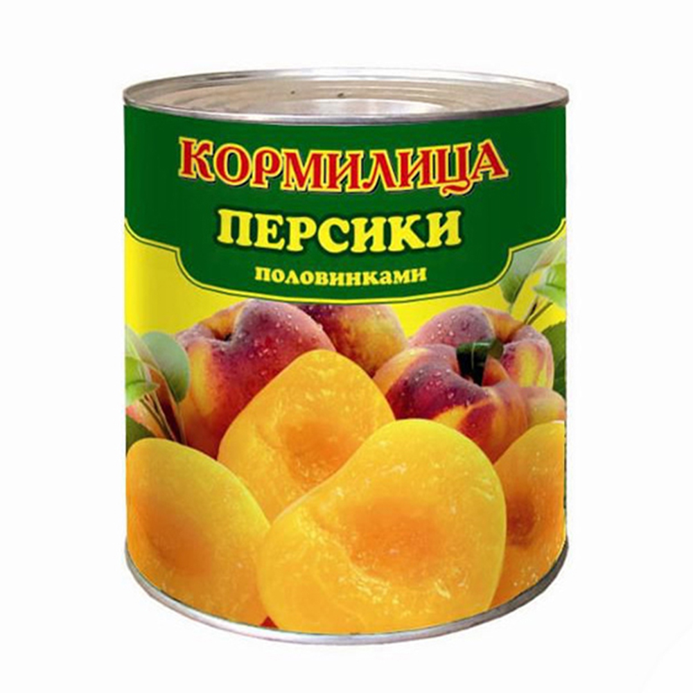 Персики Кормилица в сиропе половинки ж/б 850мл