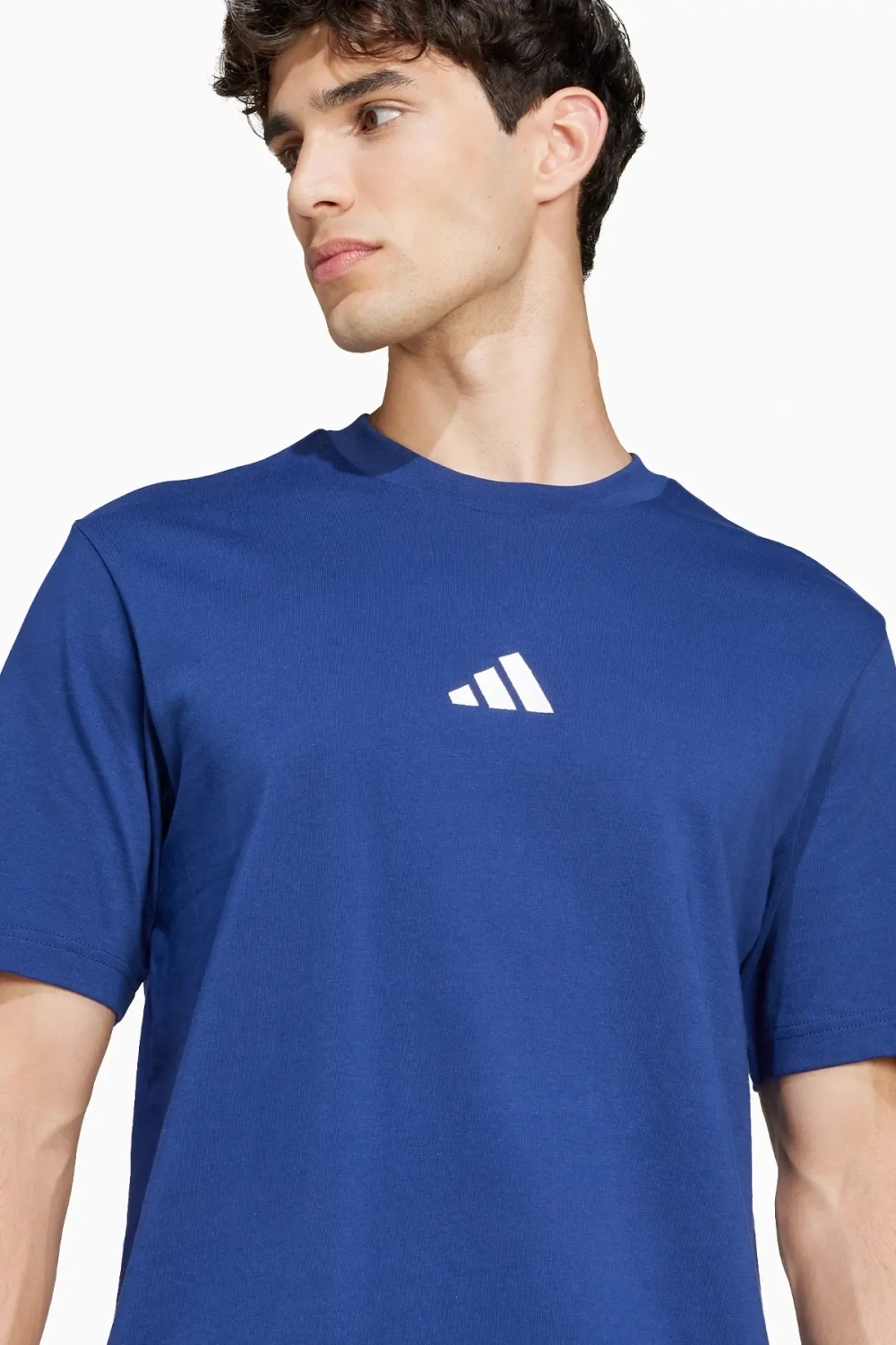Футболка adidas Essentials Small Logo Single - синий