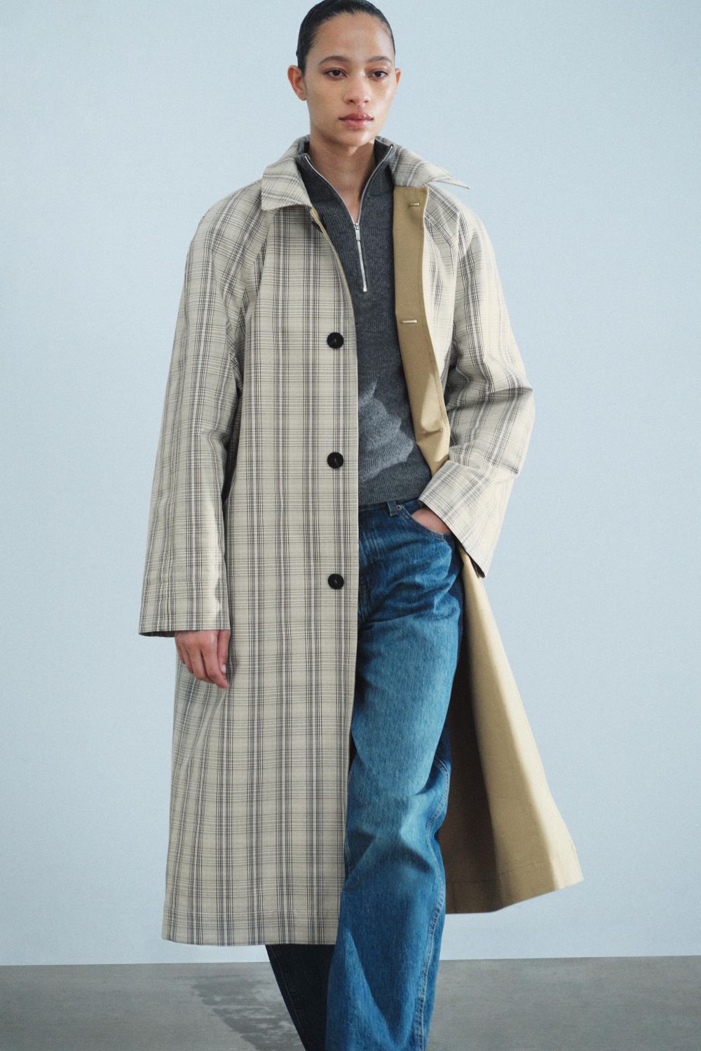 ДЛИННЫЙ ДВУСТОРОННИЙ ТРЕНЧ — ZW COLLECTION — ZARA