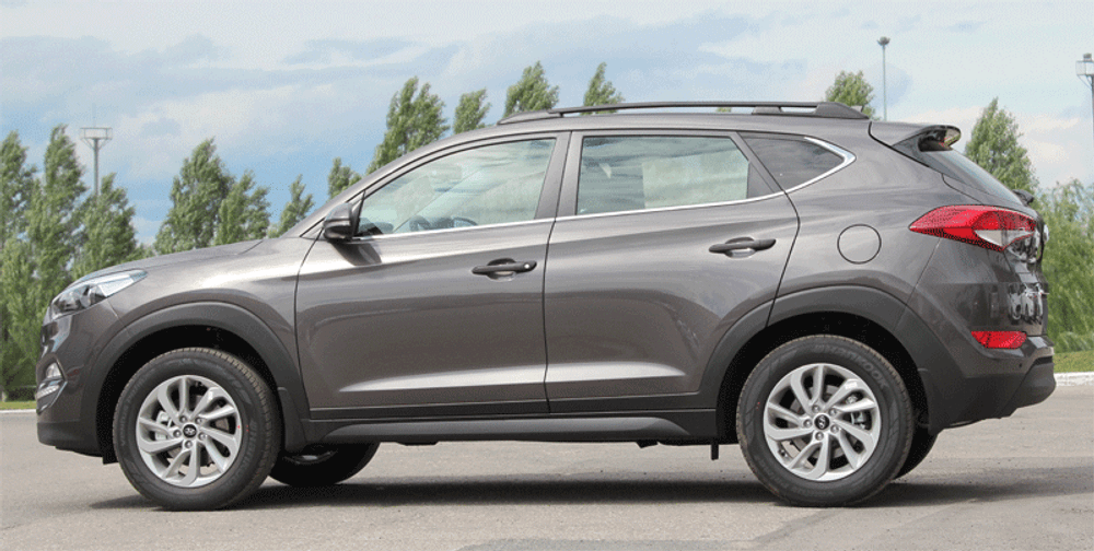 Рейлинги для а/м Hyundai Tucson 3 кузов (2015-) серый