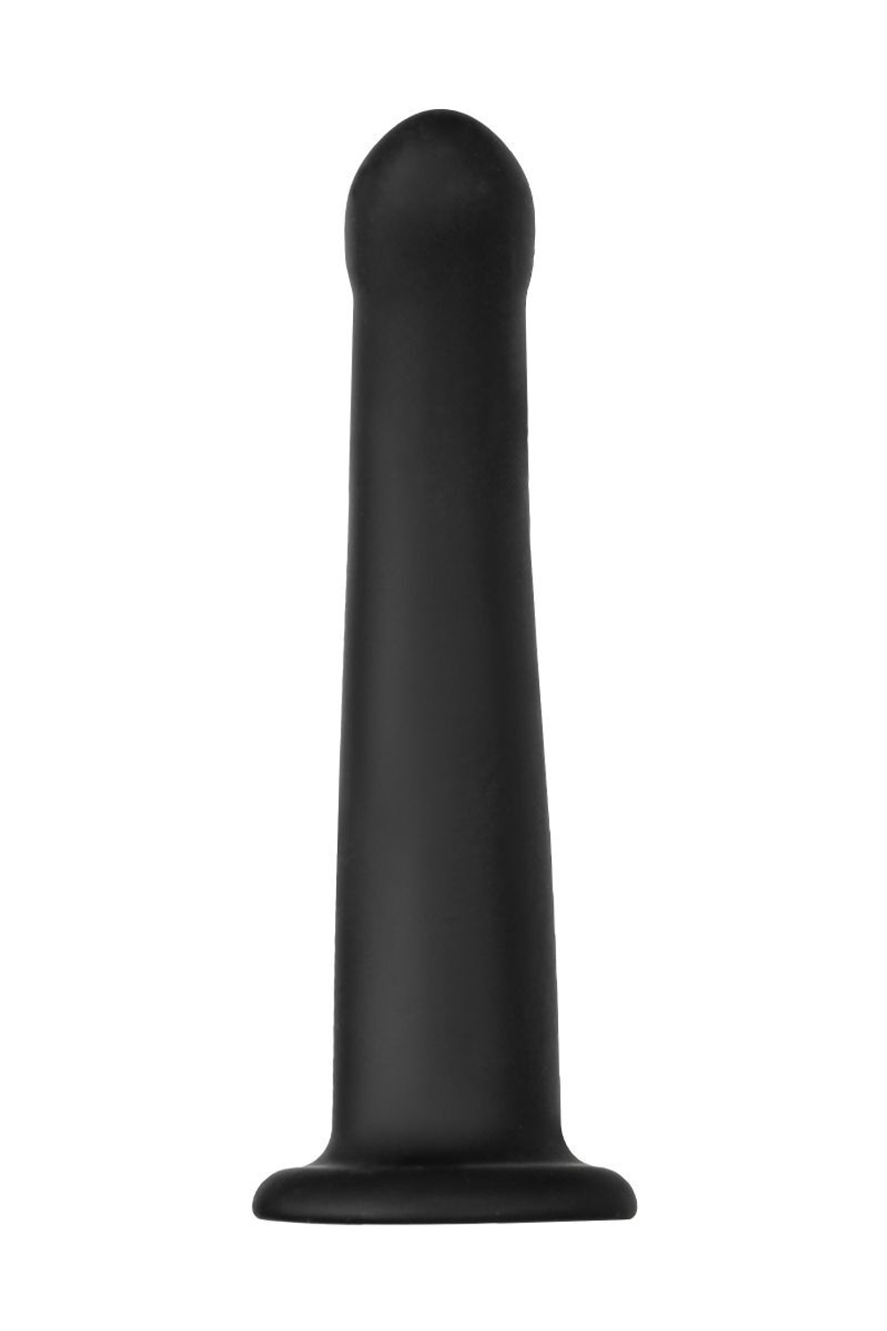 Черный анальный фаллоимитатор Serpens M - 17,5 см. (Цвет: черный)