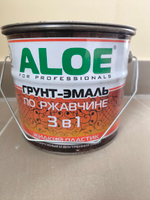 Грунт-эмаль "ALOE" по ржавчине 3 в 1 голубая 3кг