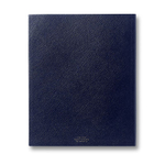 Smythson Блокнот Portobello Notebook in Panama, Black (бежевый)