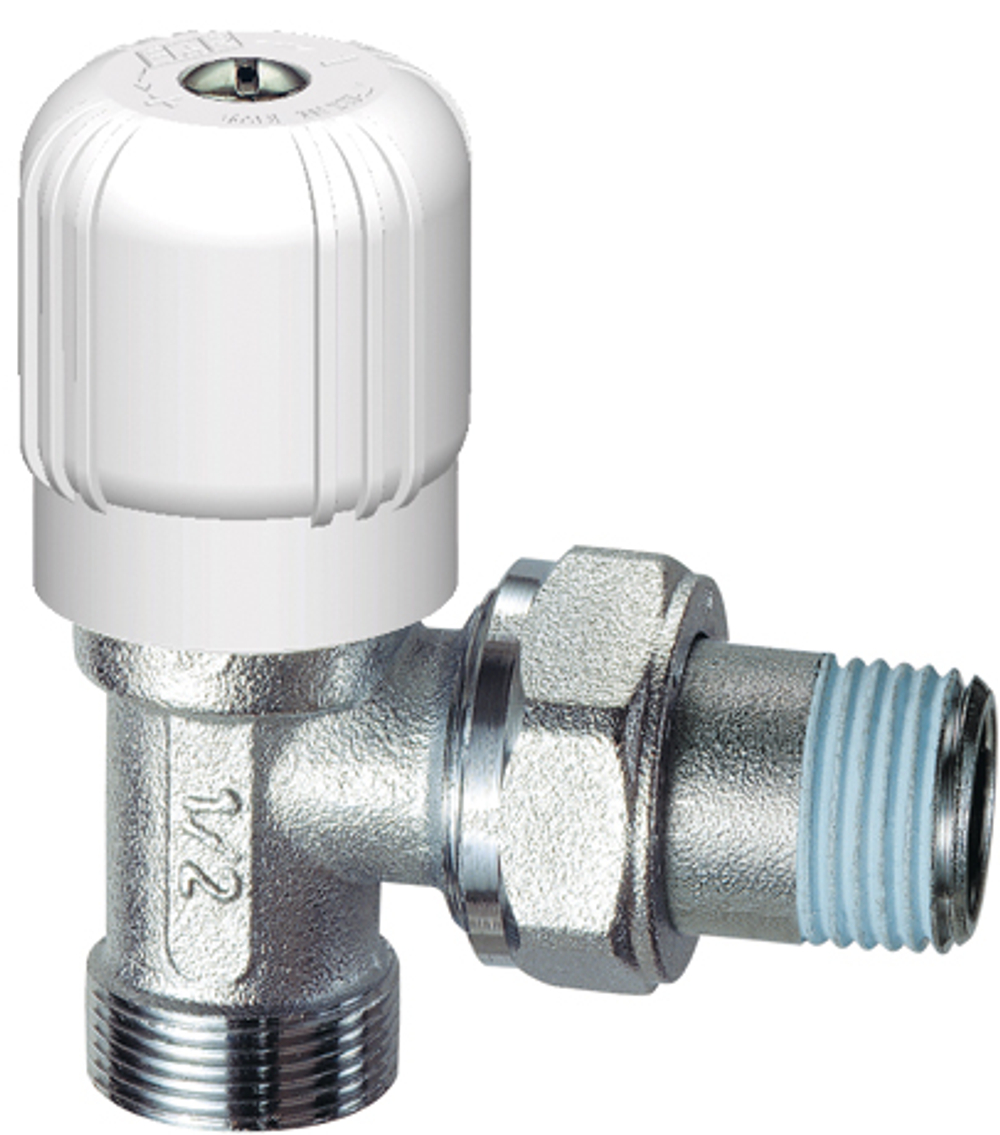 Вентиль регулирующий угловой, 1/2", М24х19, EPDM FAR