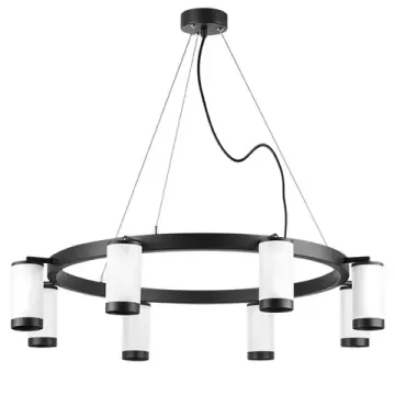 Люстра подвесная 8*GU10 LR01836837 черный/белый Rullo Lightstar