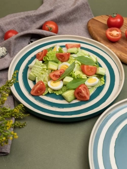 Тарелка с бортиками, Океан, диаметр 25,5 см - 6 шт.
