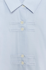РУБАШКА OXFORD С АЛЖИРКАМИ ZW COLLECTION — ZARA