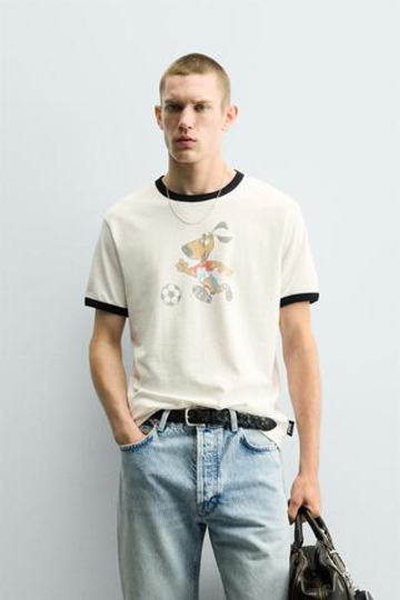 ZARA ФУТБОЛКА STRIKER USA 94 FIFA WORLD CUP™ FIFA CLASSICS, ЖЕЛТОВАТО-БЕЛЫЙ