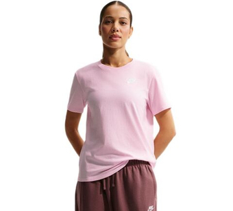 Женская теннисная футболка Nike Sportswear Club Essentials - pink foam/white