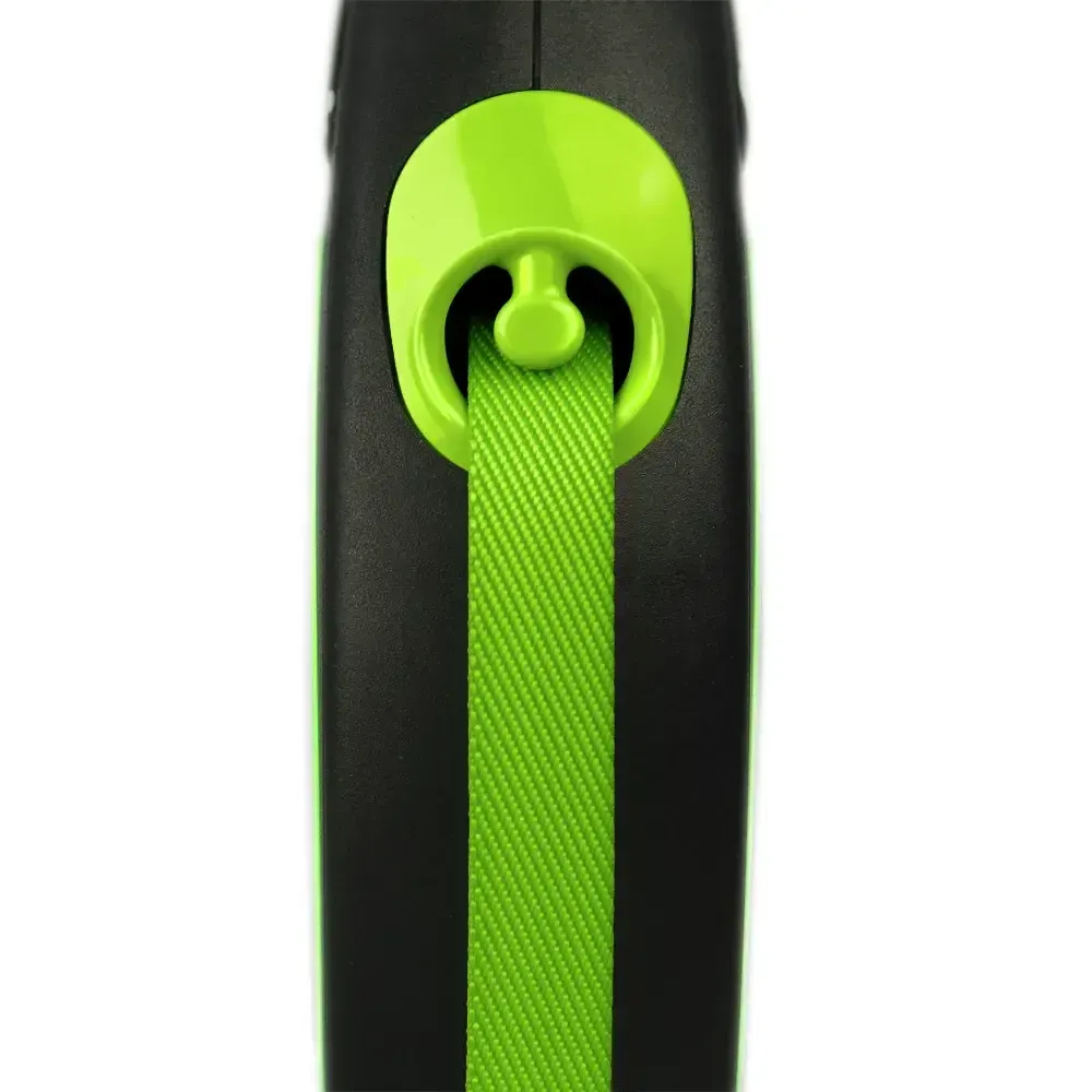 Рулетка flexi Limited Edition New Neon M (до 25 кг) лента 5 м, зеленый неон