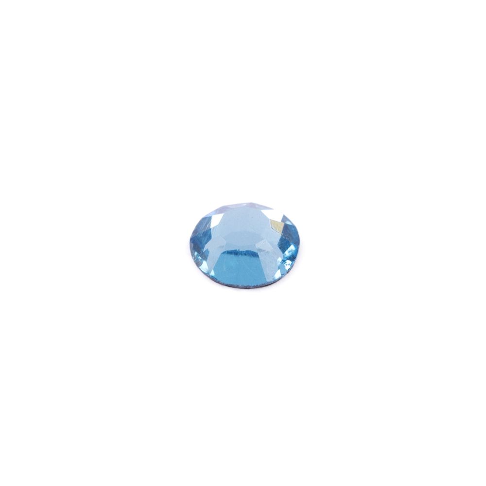 Стразы клеевые стекло 3.9 мм, 5х48 шт, SS16 №08 голубой (Aquamarine), Zlatka ZRTG-1648