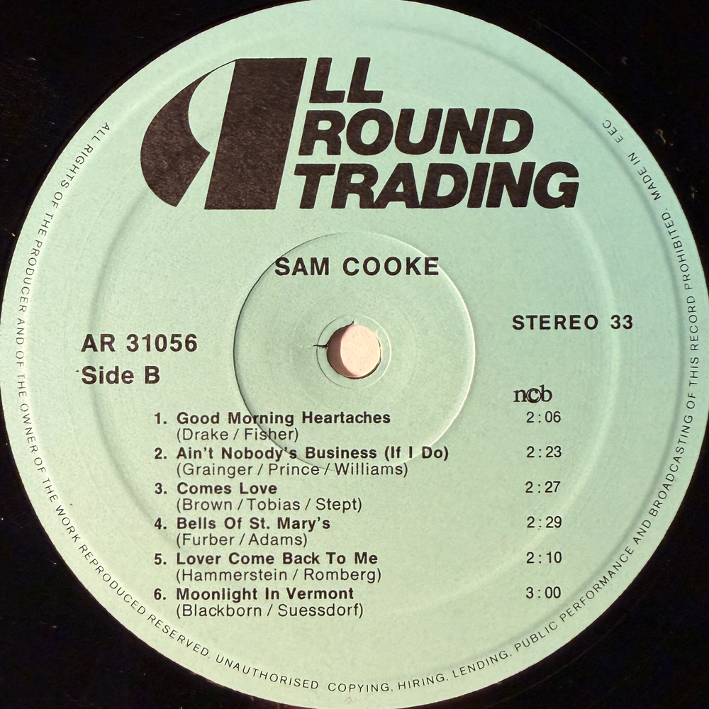 Sam Cooke ‎– What A Wonderful World (Европа)