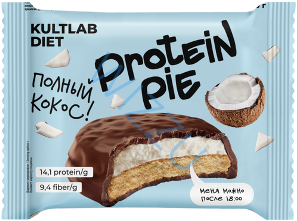 Полный Кокос Kultlab Diet Protein Pie, 45 гр