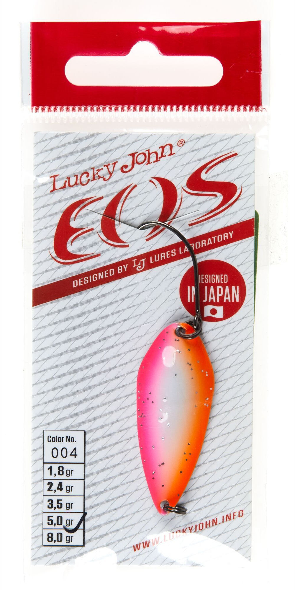 Блесна колеб. Lucky John EOS длин.39мм/05.0г 004