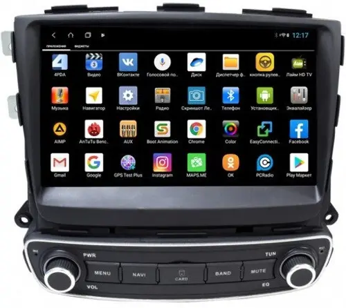 Магнитола для KIA Sorento 2012-2016 (климат на ШГУ) - Parafar PF225XHD9 на Android 10, Быстрая, SIM-слот