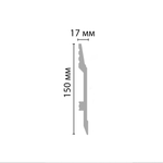 Плинтус напольный Decomaster D104 150х17х2000мм