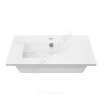 Умывальник мебельный Quadro 60 1 отверстие под смеситель по центру белый Sanita Luxe WB.FN/Quadro/60-C/WHT.G/S1