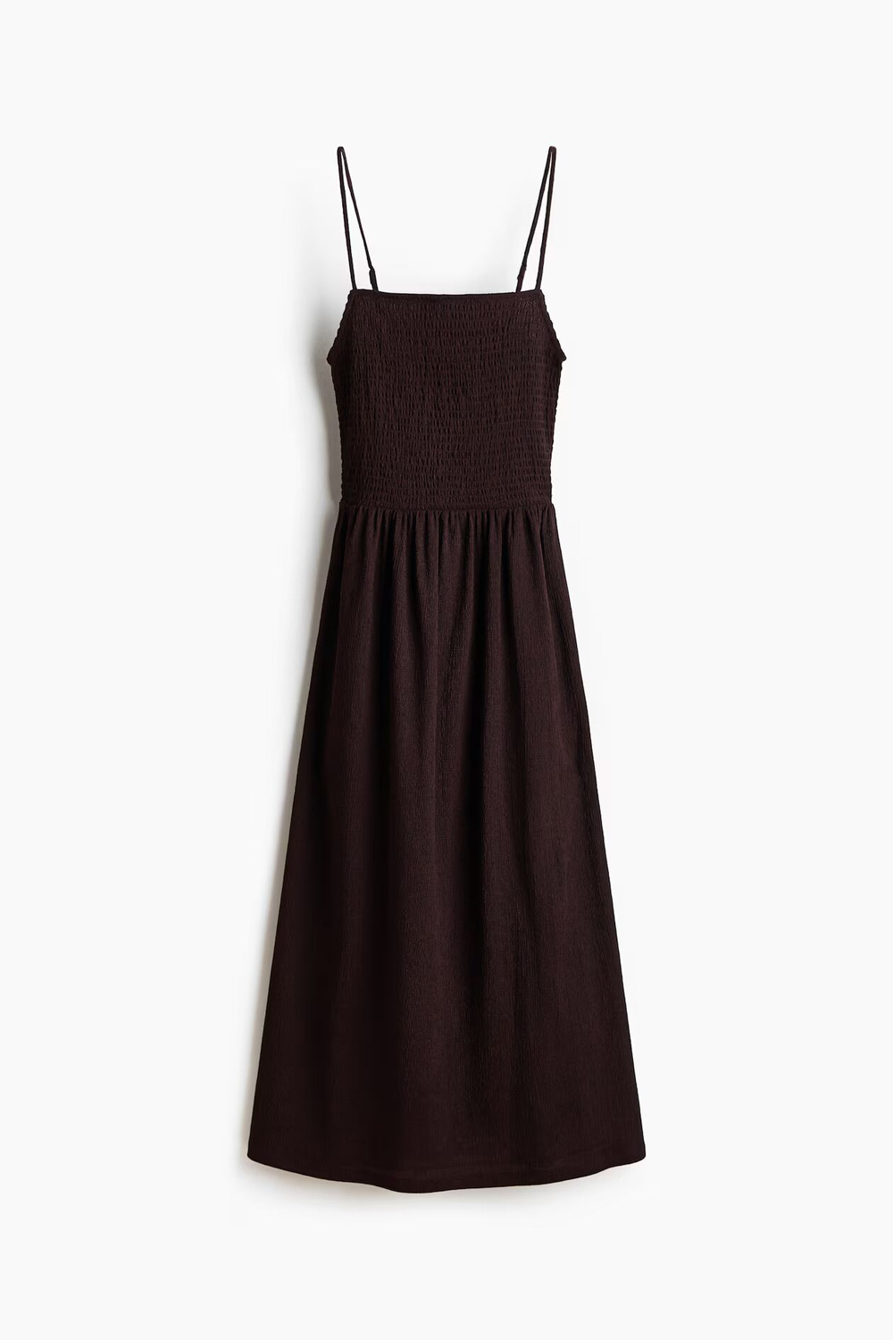 Платье с рюшами и бретелями - H&M