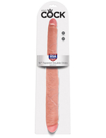 Двусторонний гибкий фаллос 16''Tapered Double Dildo (Цвет: телесный)