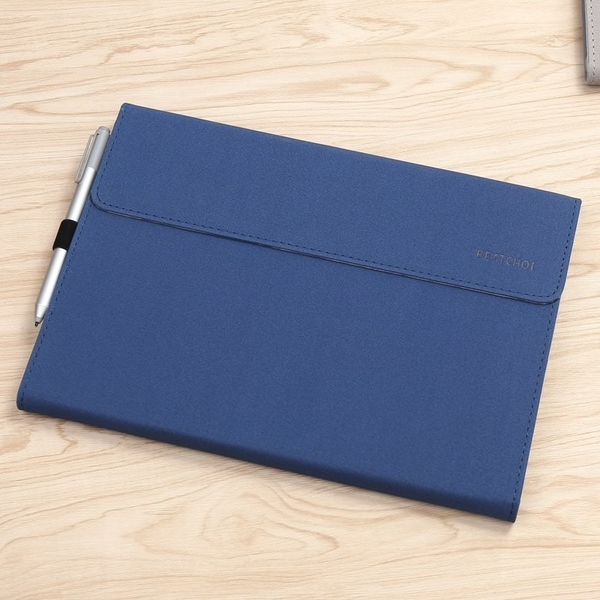 Чехол-папка для Bestchoi с держателем для стилуса для Microsoft Surface Pro 5,6 (синяя)