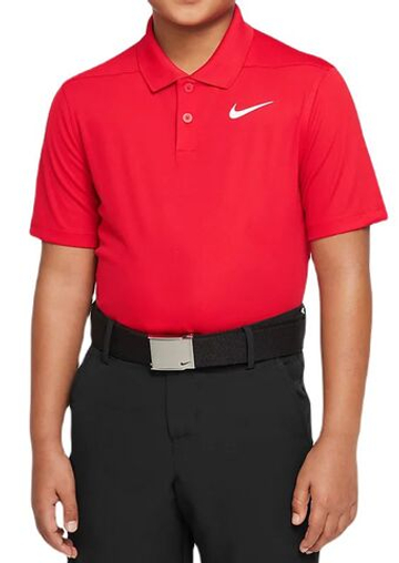 Детская теннисная футболка Nike Boys Dri-Fit Victory Golf - university red/white