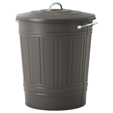 Мусорное ведро IKEA KNODD (КНОДД), Серый, 40 л