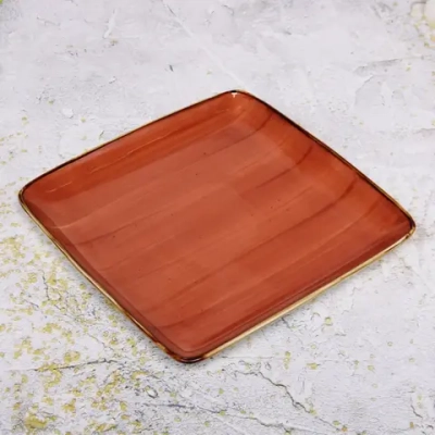 Тарелка керамическая «Corsica orange» 26*26*2см