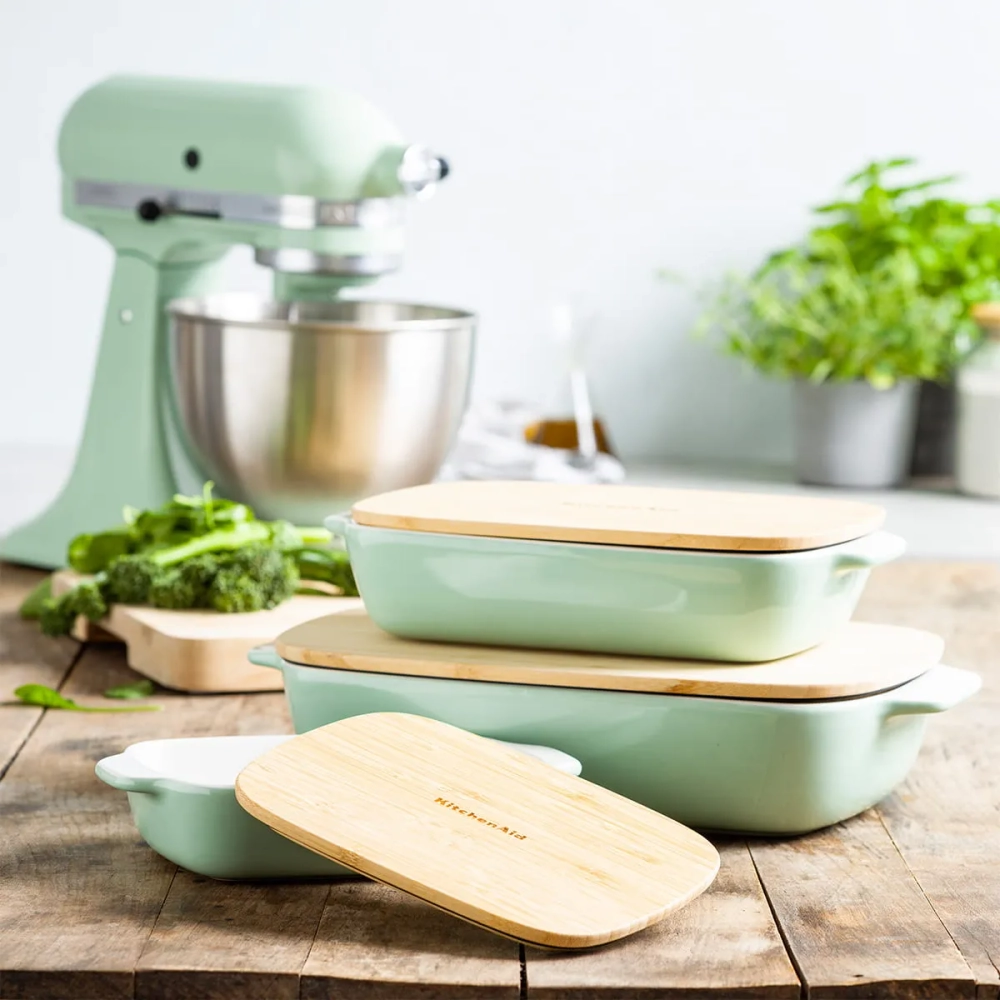 KitchenAid Керамическое блюдо 33x19,5x7,5 см + фисташковая крышка EAN 4894871028746