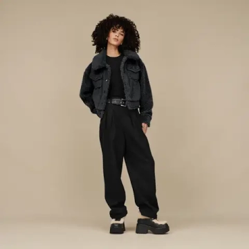 UGG Короткая куртка-тракер Frankie, темный антрацит