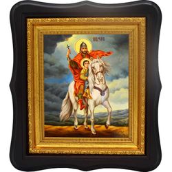Святой Саркис. Икона на холсте.