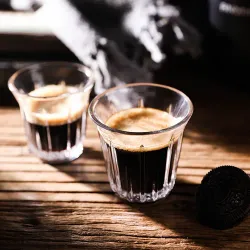 Чашка 220 мл кофейная без ручки ZINC Uni Rocks Barista d 9,1 см h8,6 см стекло P.L. Barbossa [1]