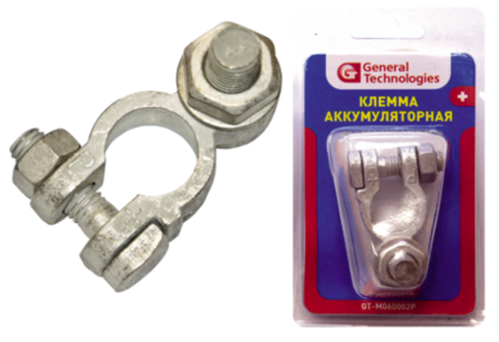 Клемма General Technologies для аккумулятора "+" GT-M060002P (латунь) 12 / 108