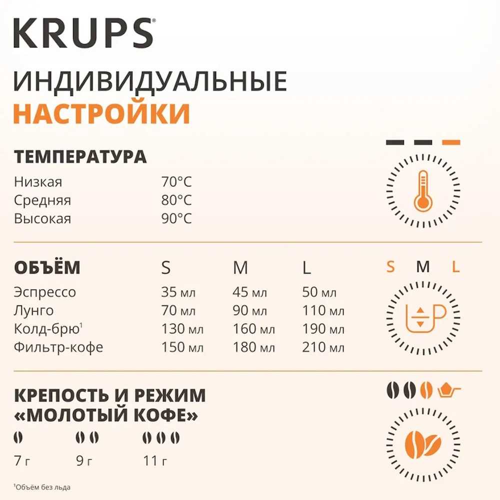 Кофемашина KRUPS Coffee Crush Experience SA403BE0