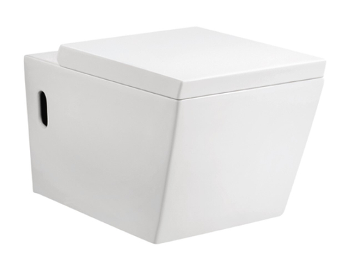 Унитаз подвесной ROVENO PC-020 безободковый, дюропласт, микролифт PC-020