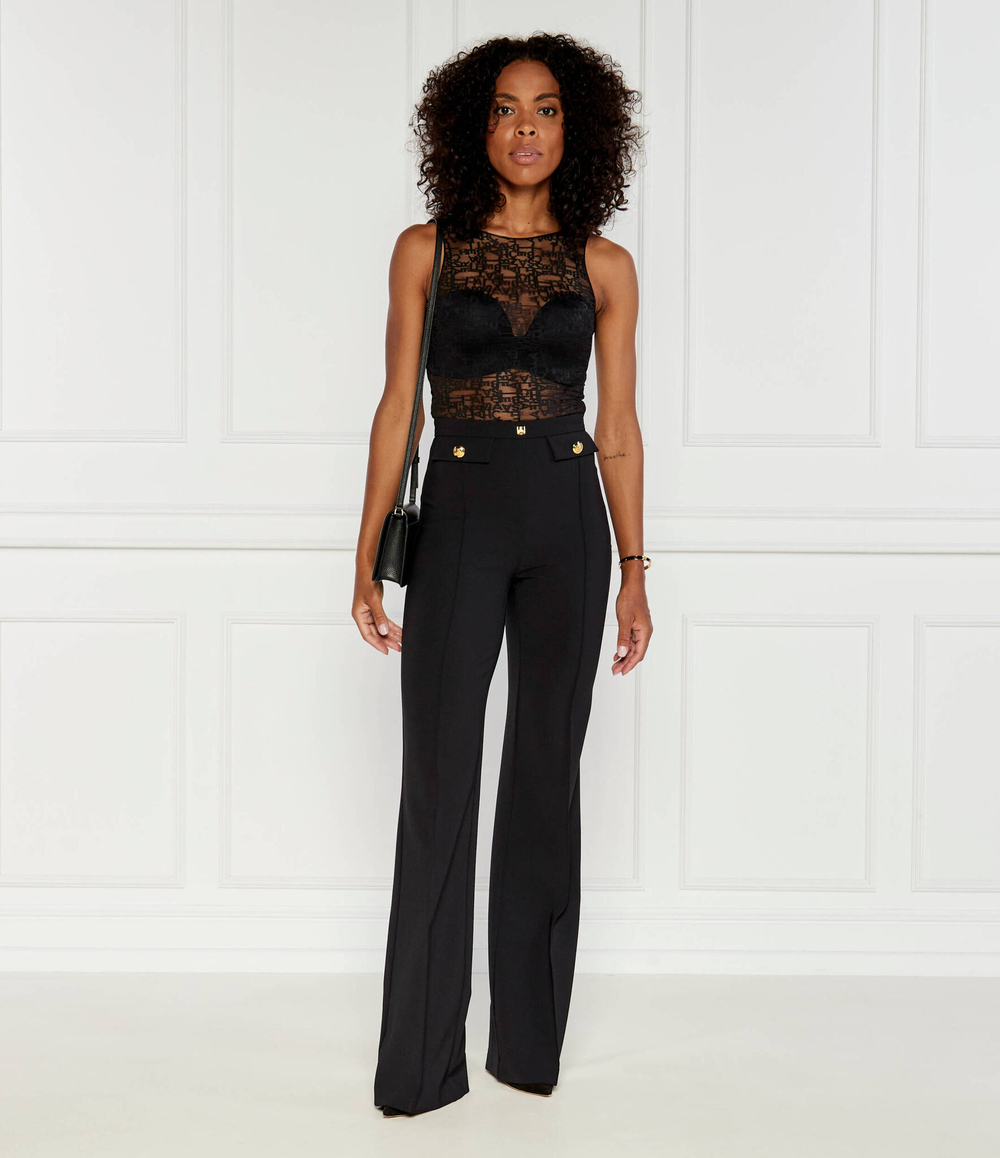 Кружевное боди Elisabetta Franchi - черный(BO00546E2)