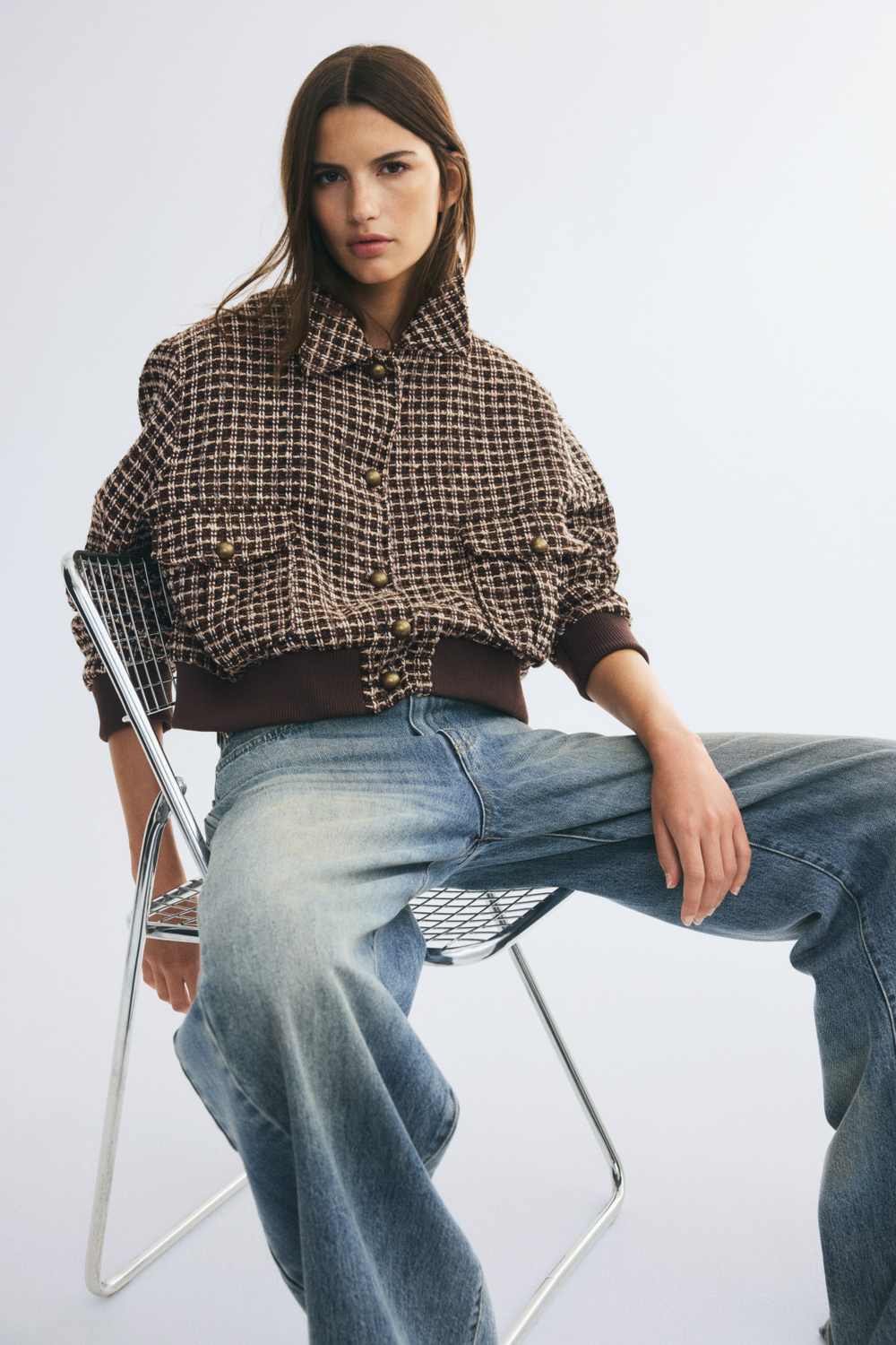 Куртка из текстурной ткани - H&M