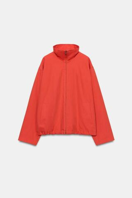 ZARA - FRUIT OF THE LOOM™ КУРТКА С ВЫСОКИМ ВОРОТНИКОМ, КРАСНЫЙ