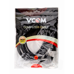 Кабель компьютер - розетка 220V ( угловая Евровилка) "VD"; 3G*0,75mm2 VCOM; CE021-CU0.75-5; 5,0м