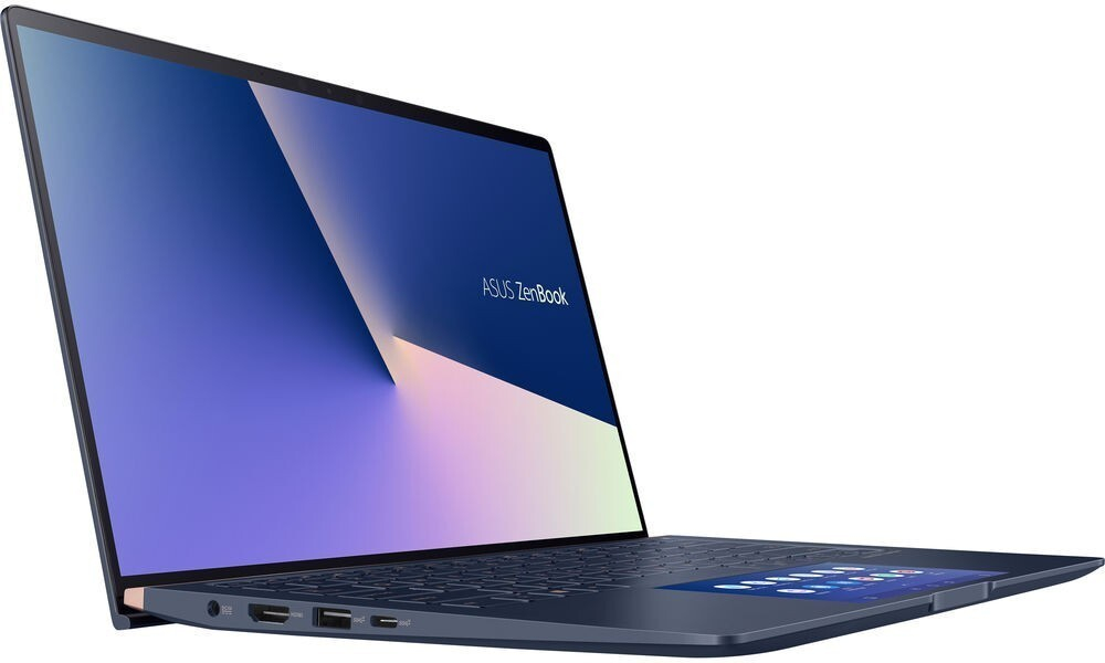 Ультрабук Asus Zenbook 14 UX434FQ-AI116T Royal Blue Core i7-10510U/16G/1Tb SSD/14; FHD IPS Touch/NV MX350 2G/WiFi/BT/ScreenPad 2.0/Win10 + чехол 90NB0RM3-M02620